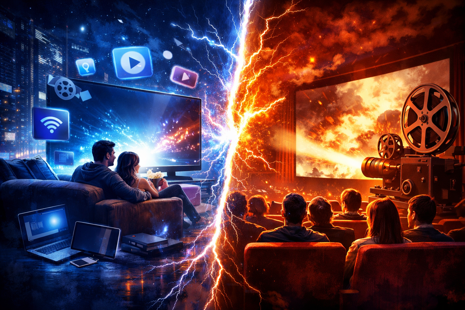 Streaming vs cine: El desafio por la audiencia